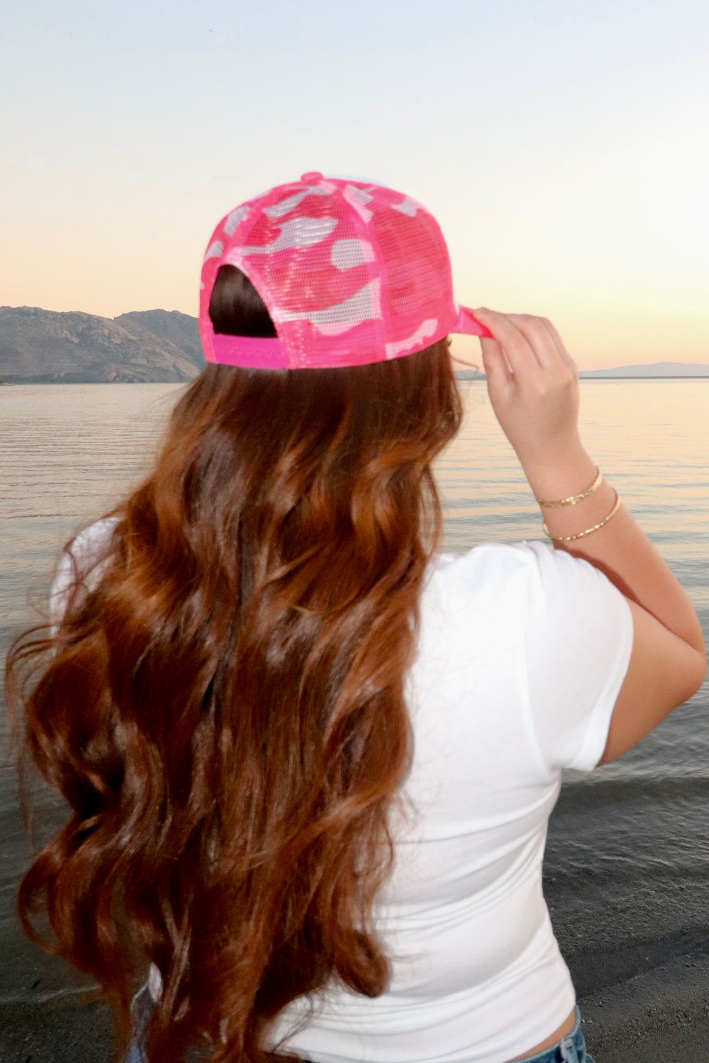 Island Girls Do It Best PINK CAMO Trucker Hat
