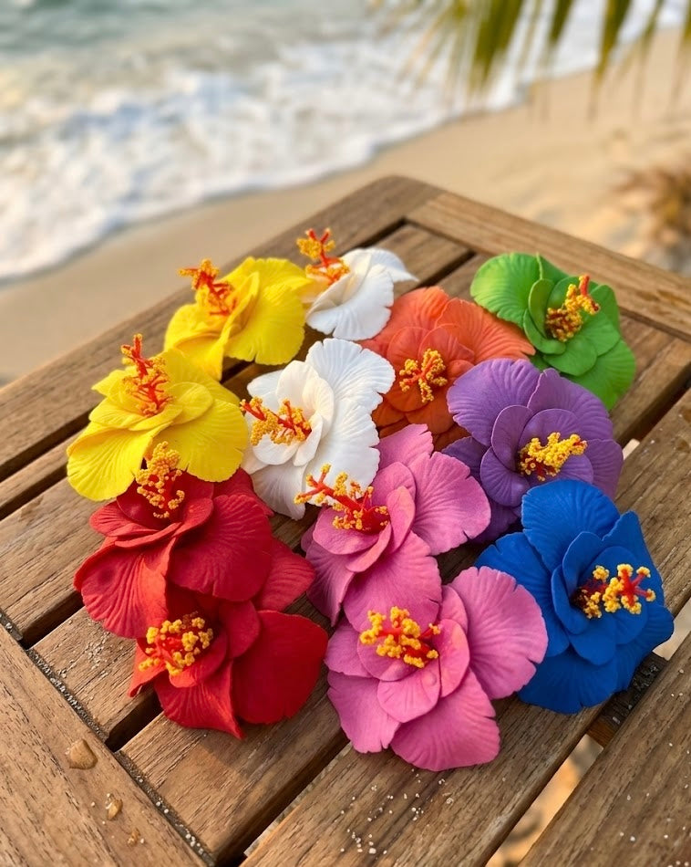 Rainbow Hibiscus Set