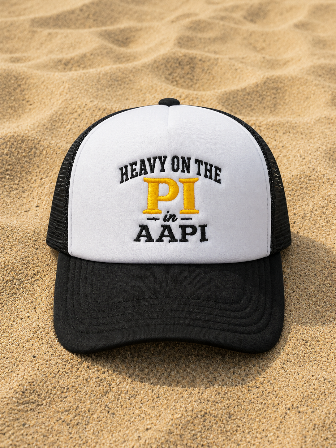 Heavy on the PI Black Trucker Hat